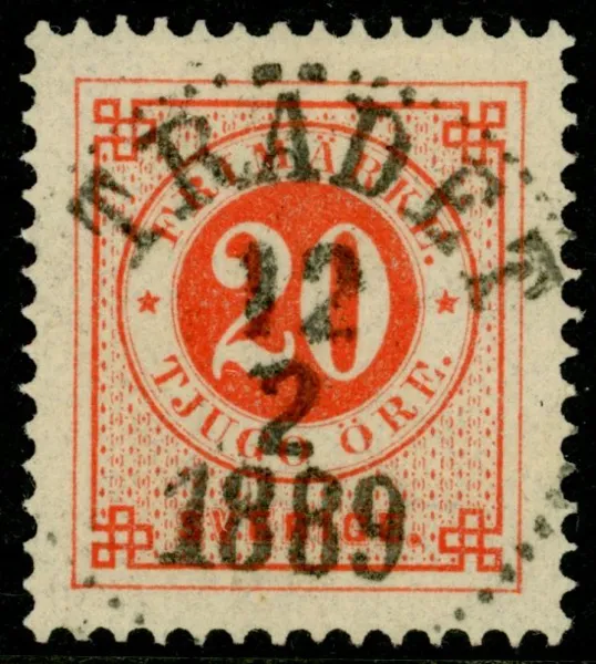 F46. TRÄDET 12.2.1889. Lyxexemplar!