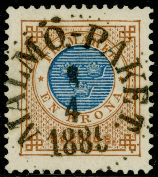 F49. MALMÖ-PAKET 8.4.1889. Prakt-lyxexemplar!