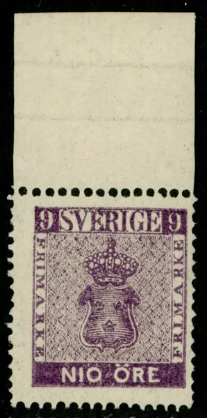 F8d. Postfriskt marginalexemplar. F 9000 kr