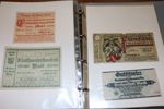TYSKLAND. Album 122 sedlar 1910-20-tal inkl många från inflationstiden. Mest ordinarie sedlar men även några "notgeld". Blandad kvalitet från godtagbart till ovikt, men mest bra. 