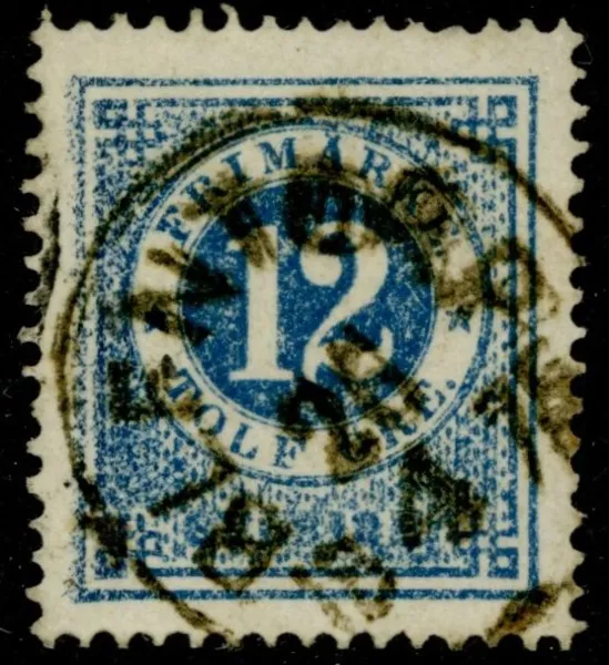 F21. BLENTORP 26.4.1875. Stämpelraritet stämplad sista dagen. Postal 5000 kr
