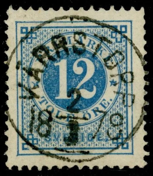 F32. KÄRRSTORP 2.3.1878. Lyxexemplar av en svår stämpel. Postal 2000 kr