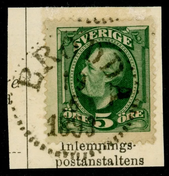 BRODDA 13.5.1893 på klipp. Raritet! Postal 3500 kr