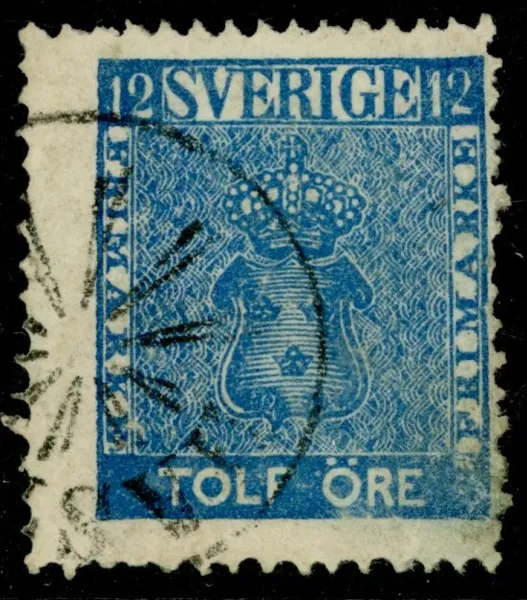 F9. HÄST(VEDA) strålstämpel. Svag men tydbar stämpel av en av de allra svåraste stämplarna under vapentyp öre-perioden. Ktt. Postal 10000 kr