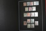 SPANIEN. Mycket fin och välvårdad samling med hemgjord montering i två Leuchtturmpärmar, svarta blad, samlat till ca 1980.