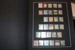 SPANIEN. Mycket fin och välvårdad samling med hemgjord montering i två Leuchtturmpärmar, svarta blad, samlat till ca 1980.
