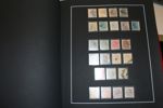 SPANIEN. Mycket fin och välvårdad samling med hemgjord montering i två Leuchtturmpärmar, svarta blad, samlat till ca 1980.