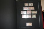 SPANIEN. Mycket fin och välvårdad samling med hemgjord montering i två Leuchtturmpärmar, svarta blad, samlat till ca 1980.