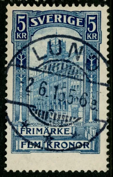 F65. LUND 2.6.15. Vackert ex!