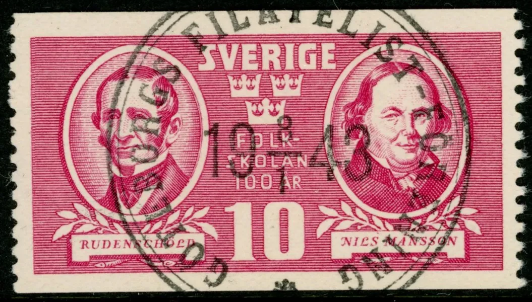 F340A1. GÖTEBORGS FILATELIST-FÖRENING 8.1.1943