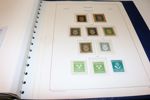 Mycket omfattande samling till 1992 i fyra KABE-album. Inleds med original 4 sk bco med variant "PYRA", 8 sk bco i eftertryck E2 (rep hörn) i lyxcentrering. Båda dessa utan gummi. 