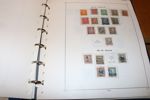 Trevlig samling med fina 4+8 skilling, en del fintandade aur-valörer, bättre kungamärken, zeppelin, luftpost 1934 etc. Även två sidor välgörenhetsmärken "caritas". Samlat till 1999.