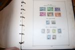 Trevlig samling med fina 4+8 skilling, en del fintandade aur-valörer, bättre kungamärken, zeppelin, luftpost 1934 etc. Även två sidor välgörenhetsmärken "caritas". Samlat till 1999.