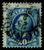 F56a typ II. Med vm del av en omvänd krona horisontellt, en vattenmärkesvariant ännu inte upptagen i Facit. Sällsynthet!