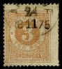F17. ÅR(ASL)ÖF 24.11.1875. Stämpelraritet (Postal 6000 kr), dock defekt märke