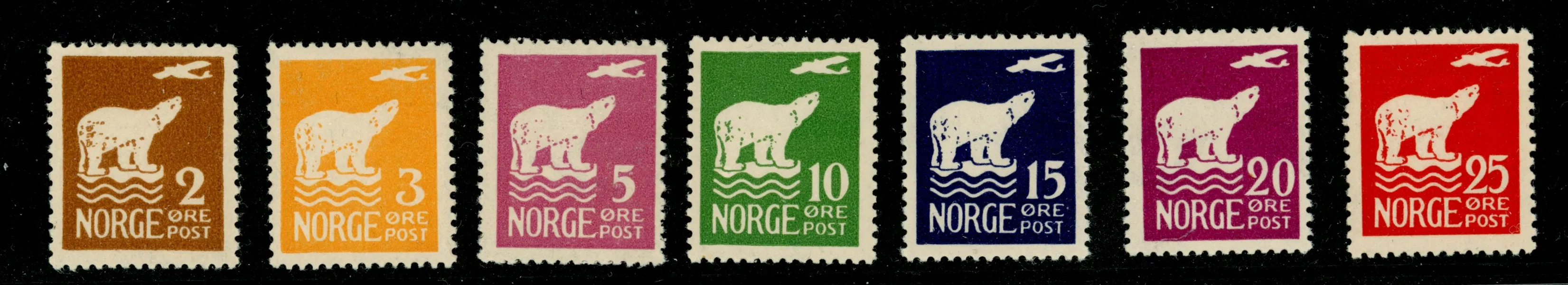 F151-57. Postfrisk serie. F 1300 kr
