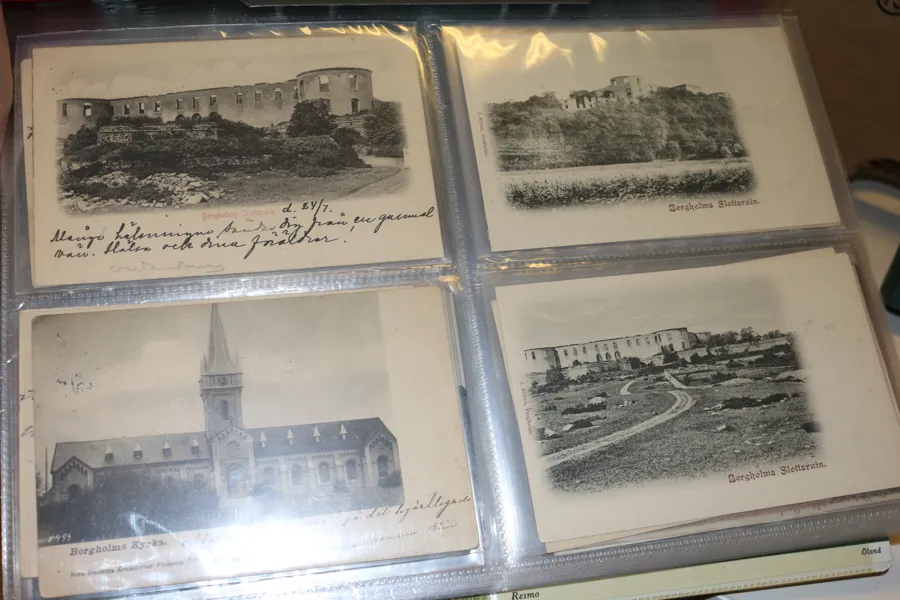 ÖLAND. Album med knappt 200 kort gammalt och nytt.
