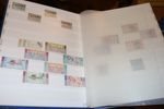 AFGHANISTAN. Låda med 4 insticksalbum med mycket xx material, bl.a. block. Dessutom två mindre album med en del stämplat.