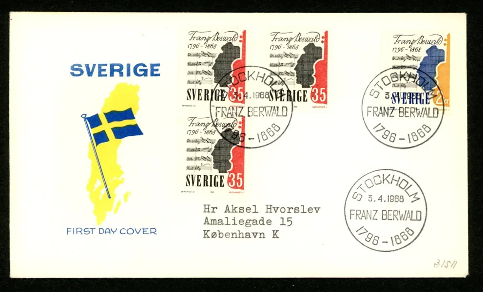 F622-23. 3.4.68. FDC med vinjett enl bild.
