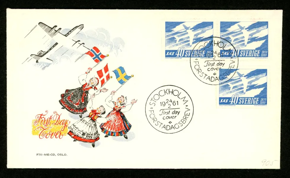 F521. 24.2.61. Med vinjett enl bild