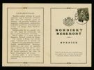 F192. Nordiskt resekort stpl UNDERSÅKER 18.7.1934