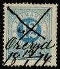 F21. Bläckmakulering Öreryd 17.1.1874. Enligt Postal fick Öreryd egen poststämpel först 1896! Mycket intressant objekt!