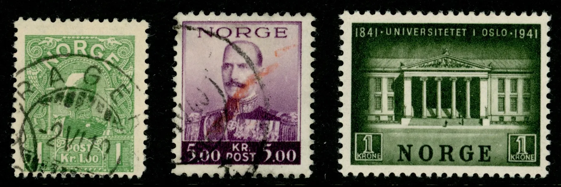 F90, 240 och ostämplad F265. Tre bättre märken.