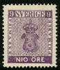 F8d. Ostämplat, "nästan" postfriskt ex i god centrering. Nyansbestämt av O.P.
