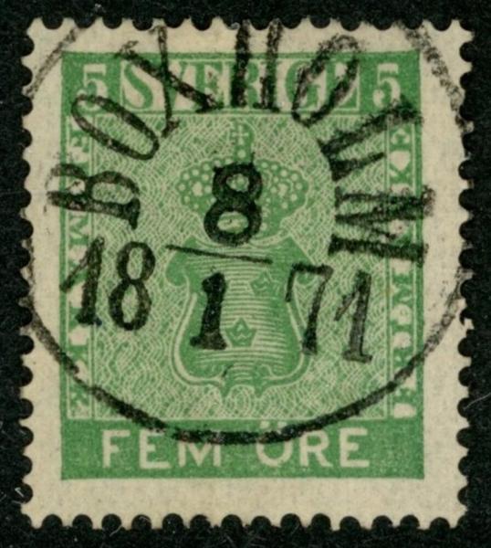 F7b2. BOXHOLM 8.1.1871. Praktex sign O.P.