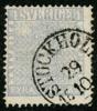 F2i2. Fräscht ex stpl STOCKHOLM 29.10.18XX. Nyanserat av O.P. F 3600 kr