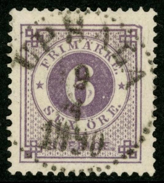 F44a. UPSALA 9.4.1890. Praktex 6 öre!