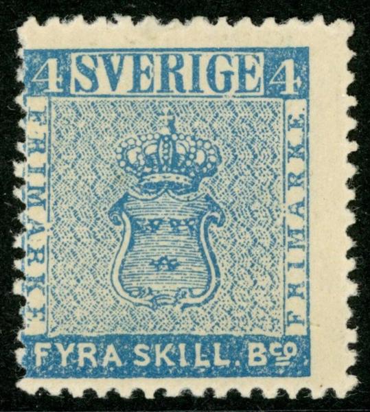 F2E4. Ostämplat, fräscht ex (sned centrering) av 1885 års eftertryck.