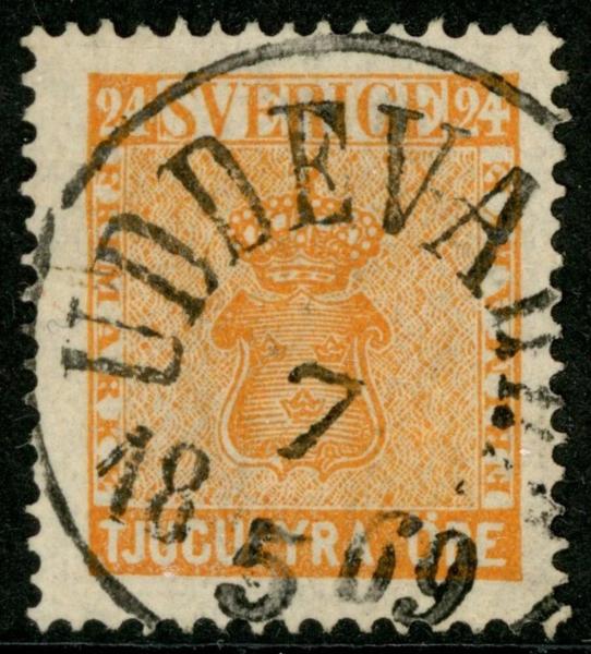 F10h2. UDDEVALLA 7.5.1869. Mkt fint ex (2 ktt).