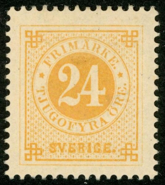 F34. Ostämplat prakt-lyxexemplar. F 950 kr