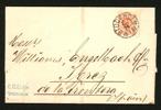 F33. 20 öre som singel på brev till Spanien, stpl STOCKHOLM C 26.7.1881