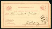 TjbK2. Ovanlig helsak stpl FAGERÅS 18.10.1875. Liten pappersförlust i ena hörnet. (F 4500 kr)