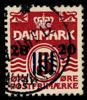 F5. 20 på 5 öre vinröd. Stpl ex THORSHAVN 31.3.41. F 300 kr